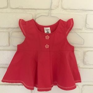 Hot pink blouse 3-6 MO